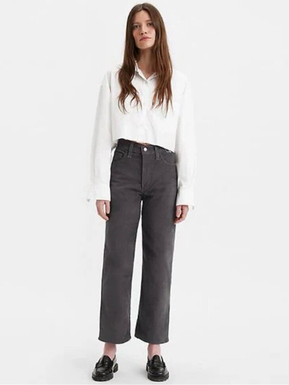 Levi’s Corduroy Ribcage Straight Ankle Jeans - Picture 3 of 7